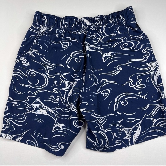 Nautica Shorts Swim Trunks Fishing Sailing Beach Ocean Pool Resort Vacation Navy - Picture 7 of 15